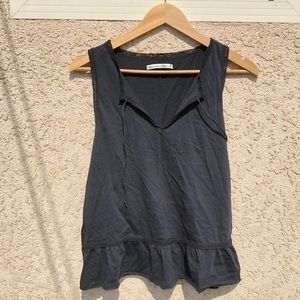 Abercrombie and Fitch sleeveless peplum top; EUC